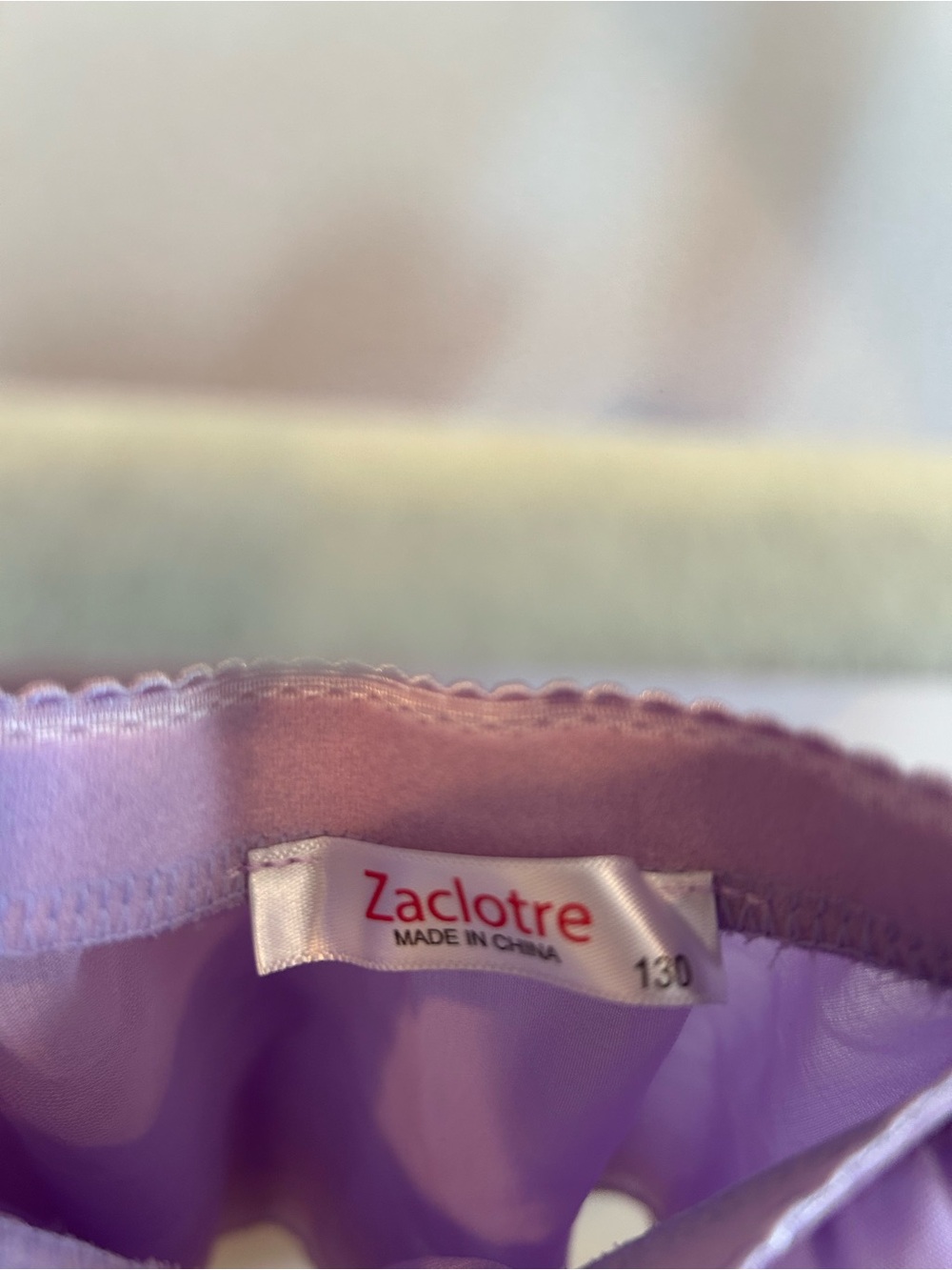 Lilac Chiffon Girl’s Dance Skirt - 130 (7/8) - Picture 5 of 5